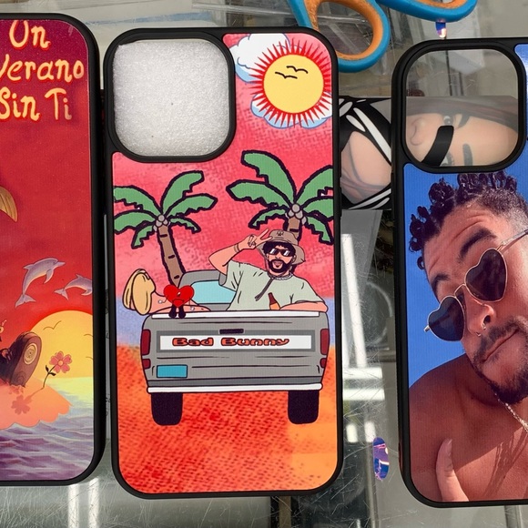 Bad bunny iPhone Cases 14, 14 pro, 14 max, 14 pro max - Picture 2 of 2